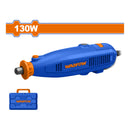 Mini Mototool 130W. Veloc. 8000-35000rpm. Espárragos: 1/8" / 3/32". Veloc. variable. 52 Accs.