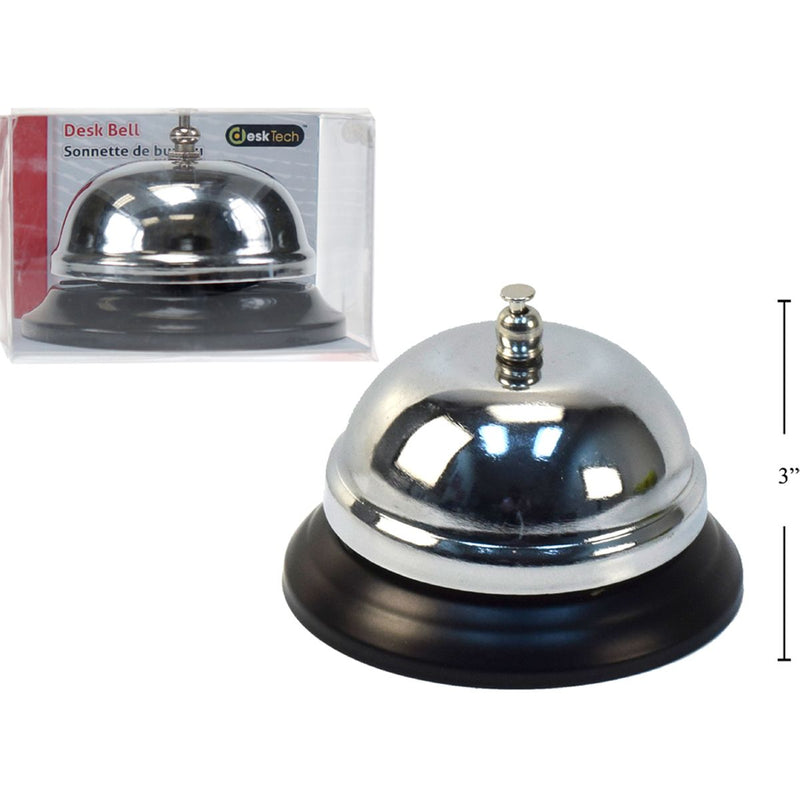 Campana de recepcion Desk Tech, Desk Bell, caja de PVC con inserto