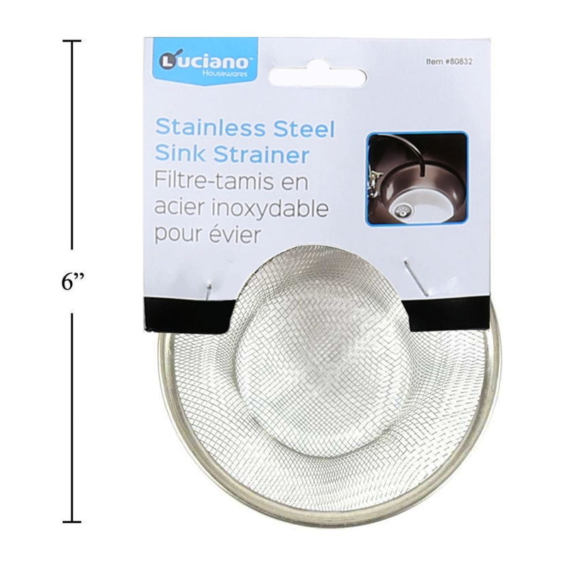 Colador para fregadero Luciano 4.375 " en acero inoxidable