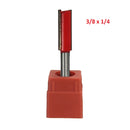 Punta de router recta 3/8*1/4. Vastago de 1/4"
