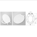 Tapa para inodoro asiento color blanco 17". Para NES149 NESSATI