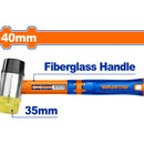 Mazo de goma y plástico. Diámetro 35mm. Mango Fibra de Vidrio.