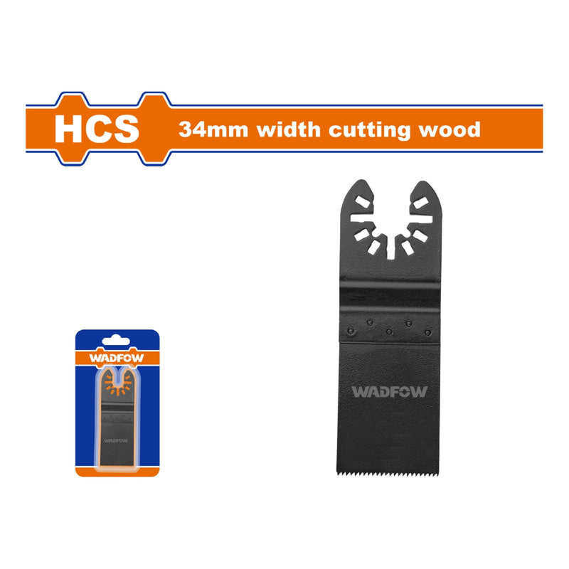 Cuchilla para Sierra Oscilante de HCS 34x40mm. Corte en Madera. Dientes Fresados. Sierra oscilatoria