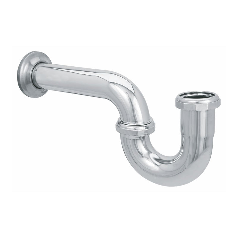 Trampa metálica para lavamanos sin contra para desague