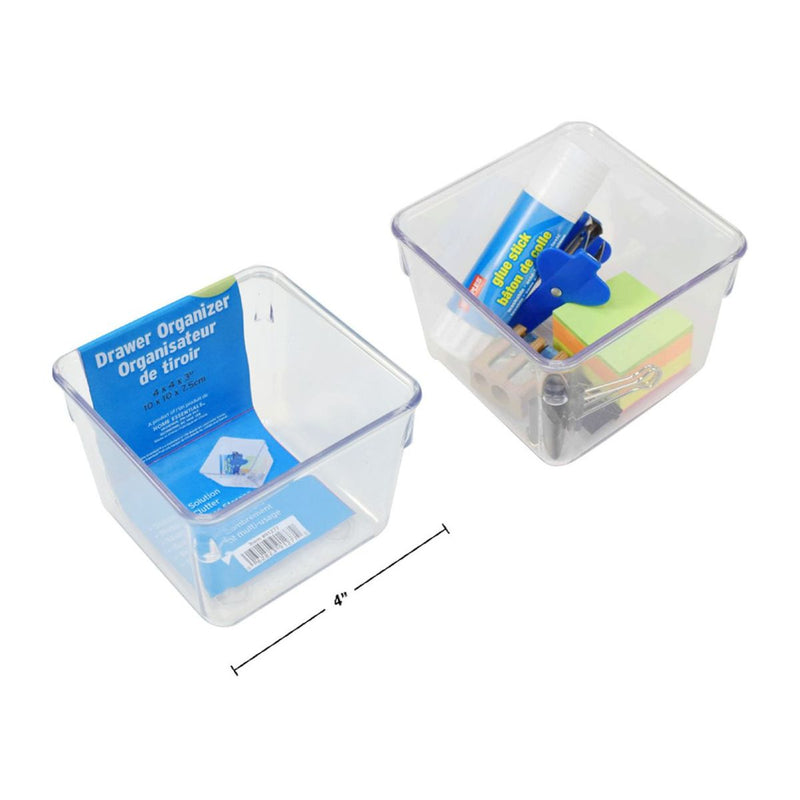 Organizador de cajones de 4 ", etiqueta