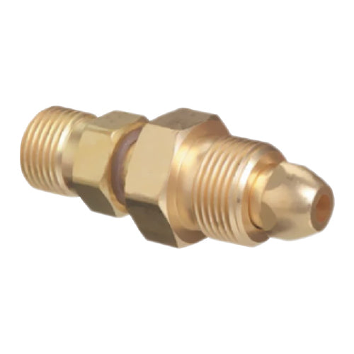 Adaptador de Valvula CGA580 a Regulador  CGA320 para cilindros de argon.