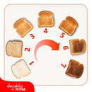 Tostadora de 4 rebanadas. 1400W. Voltaje: 120V/60Hz. Ranura 4 cortes.