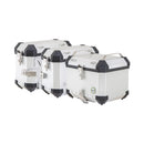 Kit de 3 Cajas TopCase+2SideCase modelo Benelli para TRK251 Color Aluminio incluye racks