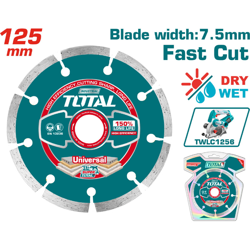 Disco de diamante 125(5")X22.2mm para UTWLC1256