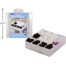 Organizador de cajones, gavetas y gaveteros, 30 x 30 x 10 cm