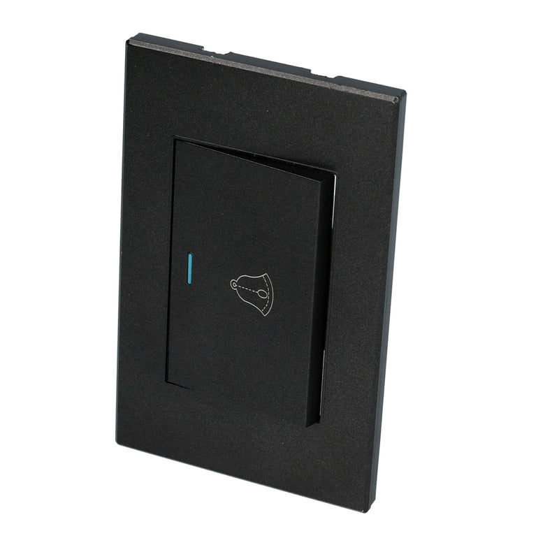 Interruptor con timbre negro 1/1 Surtek.