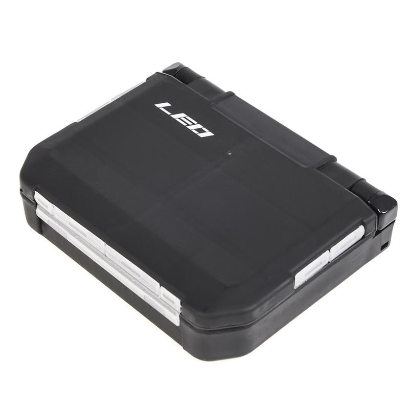 Caja de doble compartimiento chica accesorios de pesca