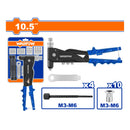 Remachadora remaches con rosca de 10.5" con Llave, mandriles y tuercas. Se vende en Kit.