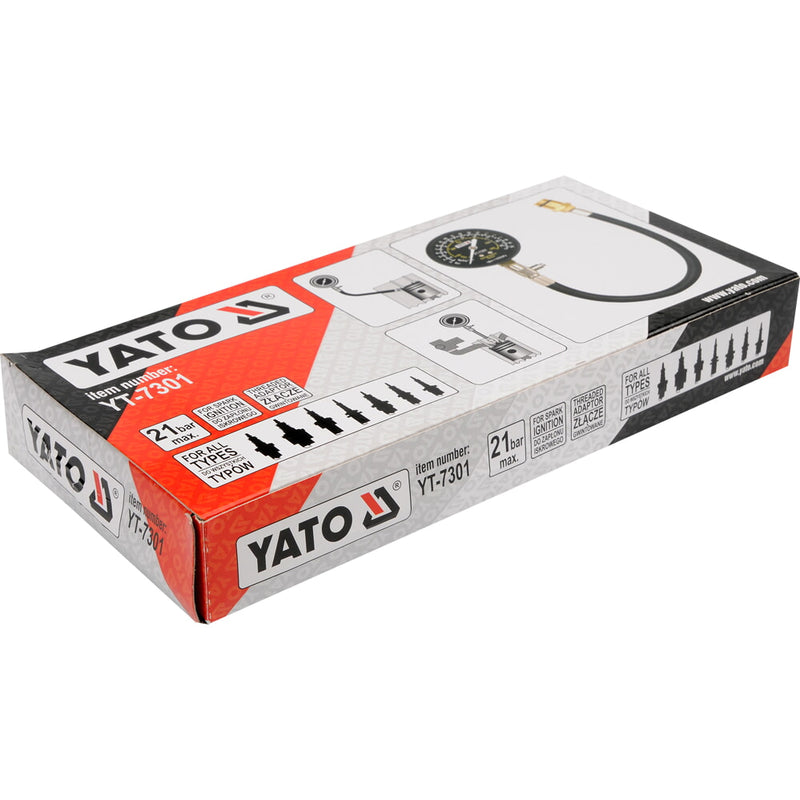 Probador de compresión profesional para motor gasolina 300PSI