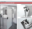 Travesaño o Pilastra de 46 mm X 40 mm. Anodizado Negro. Easy Office