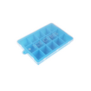 Bandeja de silicon para cubos de hielo con tapa 1 unidad
