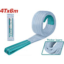 Eslinga ojo-ojo 4T x 6m. Ancho 120 mm