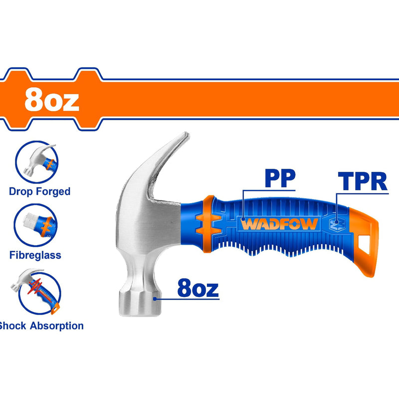 Mini Martillo de Orejas Forjado de 230g/8oz. Tratamiento térmico. Acero al Carbono