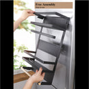 Repisa organizadora desmontable magnética del hogar. Color Negro.
