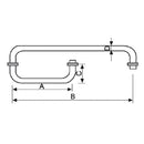 TIRADOR TOALLERO GRANDE 610-PSS.