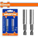 Porta puntas de destornillador 60mm. Acero. Set de 2 piezas.