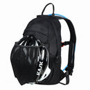 Morral de 12L, ligero, con Bolsillo para Vejiga de agua de hasta 2L. Color negro