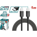 Cable USB tipo C a tipo C Longitud. 1m. Ideal para dispositivos. TPTAL