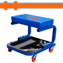 Silla para mecánico con ruedas. Soporta 250 Lbs /110Kg. 4 ruedas de 360º giratorio.