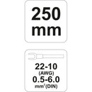 Pinzas para crimpar conectores electricos de 0.5 a 6 mm2