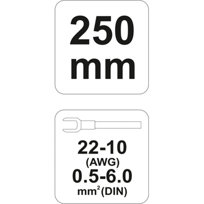 Pinzas para crimpar conectores electricos de 0.5 a 6 mm2