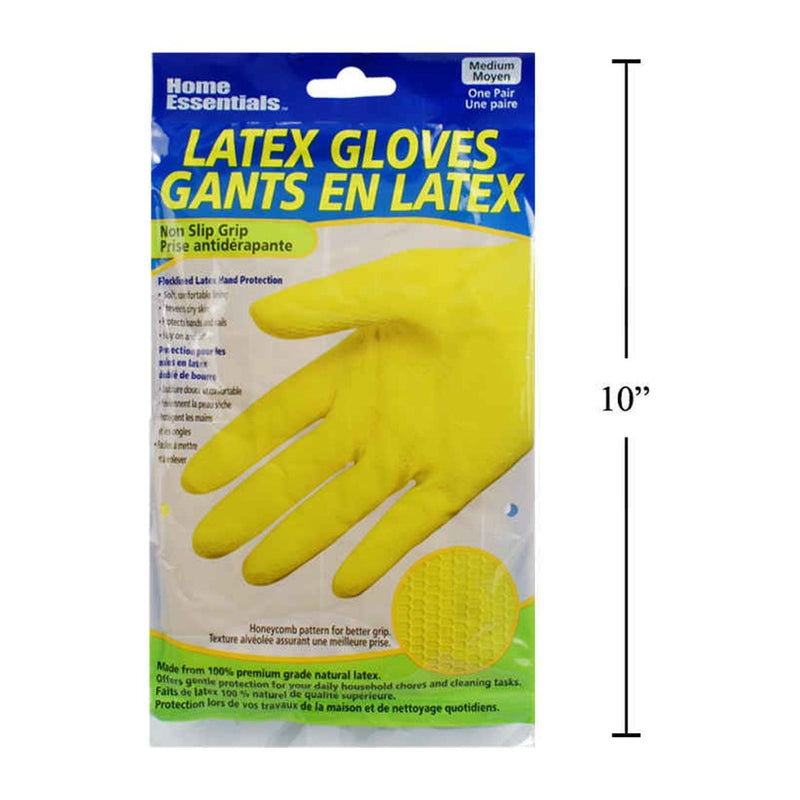 Guantes de caucho para el hogar, Sz: M, 15.5 mil, 12 "L