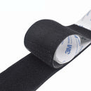Cinta adhesiva de velcro para pegar sin abrir huecos, 25 mm ( 1")  x 2 m, color negro.