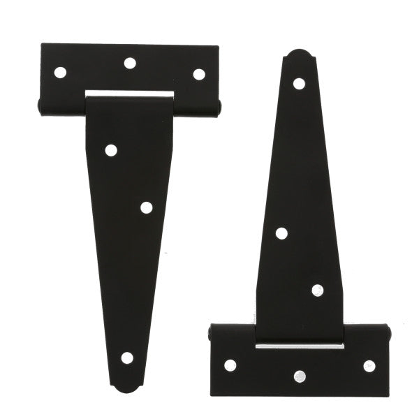 (Par) Bisagra en T de 4" de color negro.