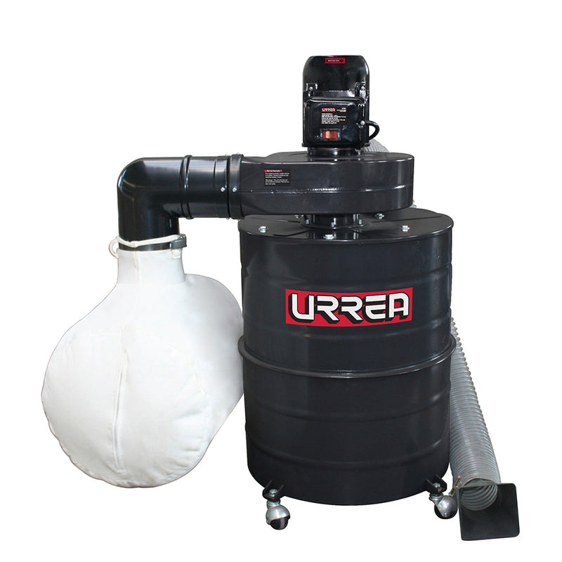 Colector polvo madera 3/4HP 2 etapa Urrea recolector aserrin 570CFM