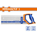 Serrucho Trasero 12" Espesor: 0.8 mm, 11TPI 65Mn Mango cómodo. Sierra de espalda. Carpintero