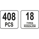 Clips de retención a presión automóvil remaches plástico sujetadores  NISSAN 408PCS
