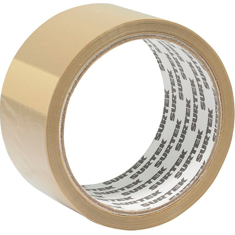 Cinta canela hot melt para empaque 2" x 150m Surtek