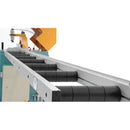 Sierra electrónica con corte superior Trifasica para discos de 420mm con rodillos 3mt ACK 420S 240/60htz