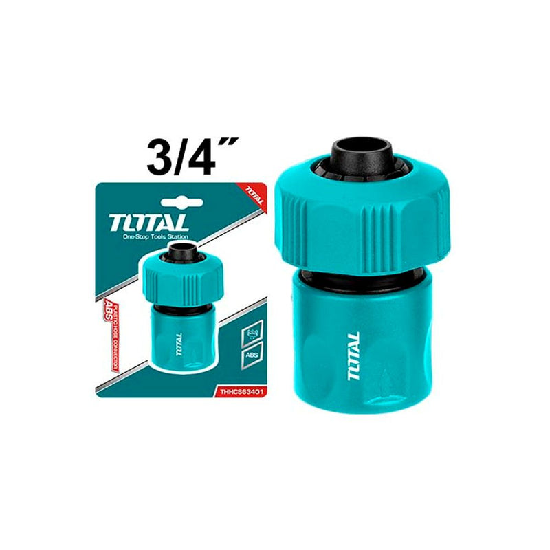 Conector rápido para manguera con adaptador de 3/4”