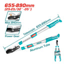 Tijera de podar telescópica 655-890mm largo.