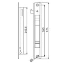Cierre perimetral economico de tornillo visto. Funciona en ventana nacional. Incluye gancho y recibi