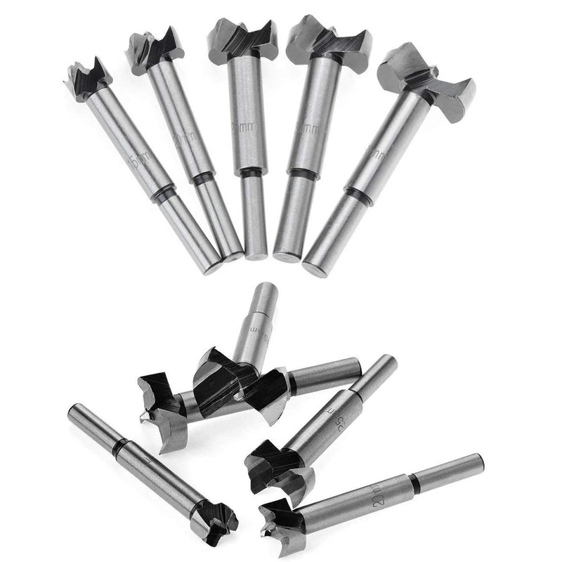 Juego de 5 brocas Forstner profesionales para madera. Tamaños 15, 20, 25 30, 35 mm