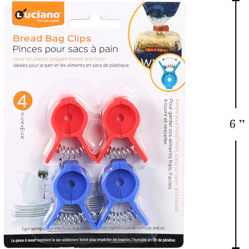 Clips para bolsas de pan 4 pzas
