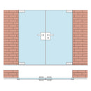 Cerradura cuadrada alta calidad, manija, pistillo a 45, seguro 5 llaves Inox 304 Brill Vid. 10-12mm