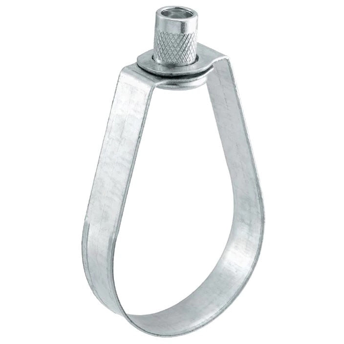 Grapas o Sujetadores Tipo Pera para tuberías EMT. Galvanizado en Caliente.