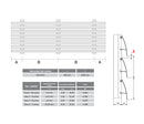 Lama Louver Curva Blanco para clipar en marco U127 Ancho 100x35x1mm 5.85m long.