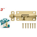 Picaporte tipo perno de acero de 3" (Horizontal y Vertical) 6 piezas de fijación.