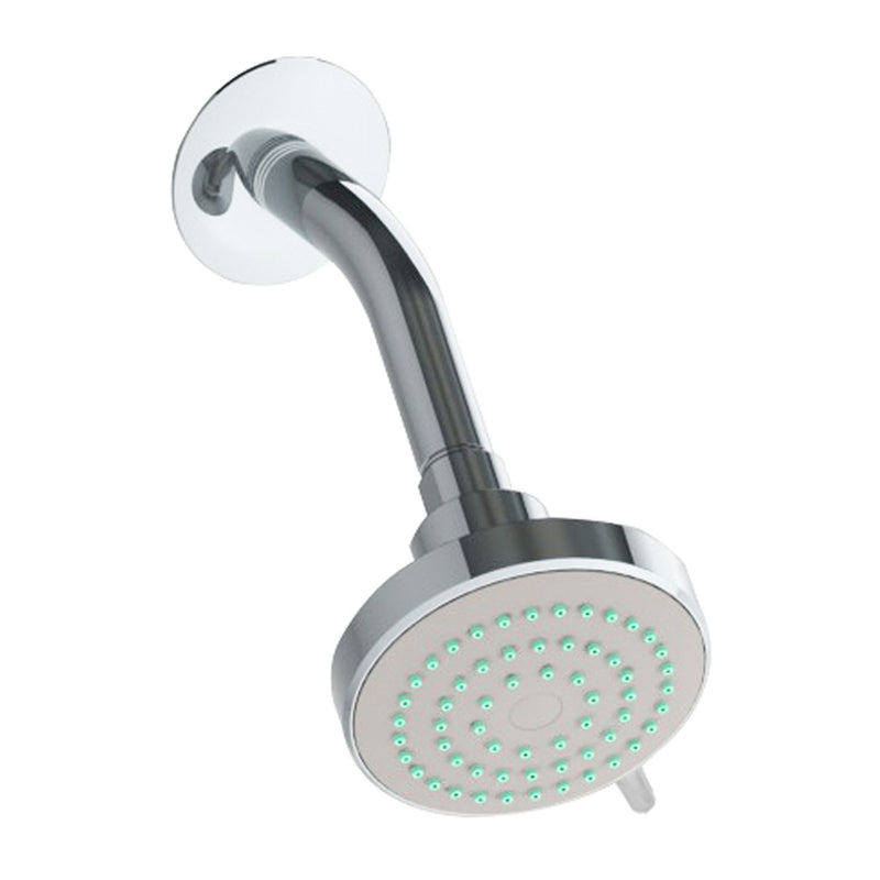 Regadera ducha ecológica de cebolla con brazo y chapetón. Cuerpo ABS .Brazo  y chapetón en acero.