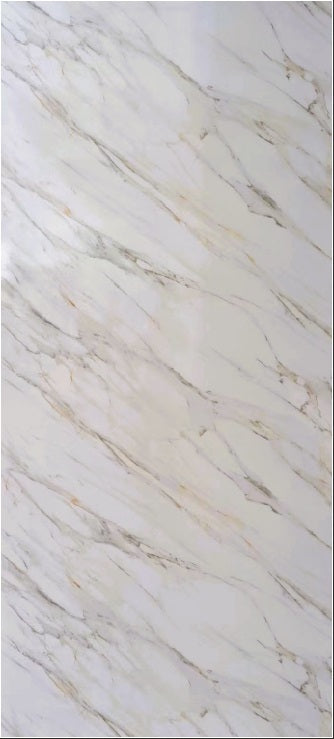 Panel Decorativo Mármol PVC  1.22m x 2.80m x 3mm Gold Calacatta (Línea económica)