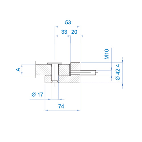 Soporte de peldaño a pared Quickstair.